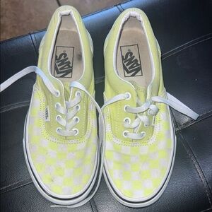 Vans Lemon Checkered Lace-Up Sneakers